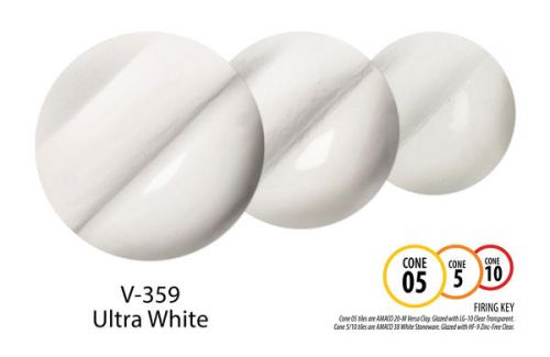 AMACO Velvet Underglaze V-359 - Ultra White - 2 fluid oz.